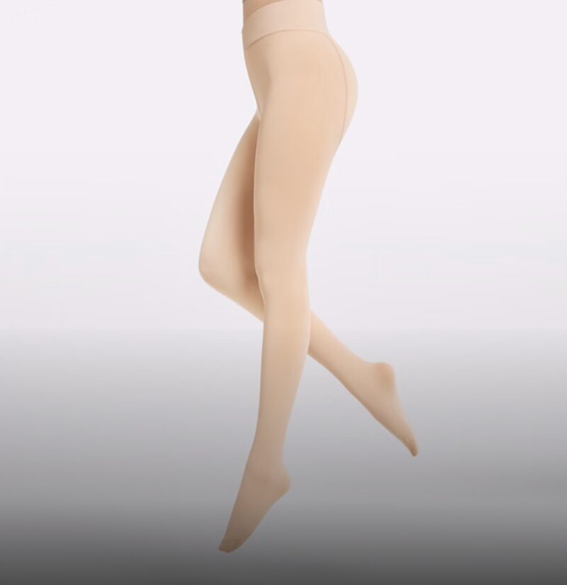 Flesh-toned thermal shaping slim-fit leggings